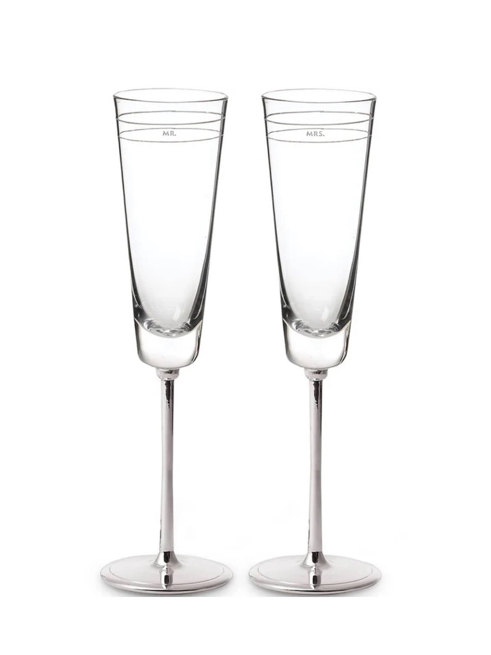 Kate Spade Darling Point Mr. & Mrs. Champagne Flutes